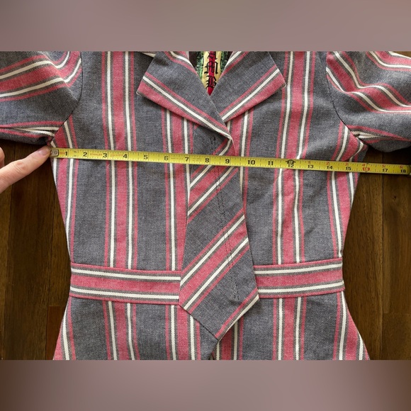 L.A.M.B. blazer gray and red stripe size 2 - Picture 6 of 16